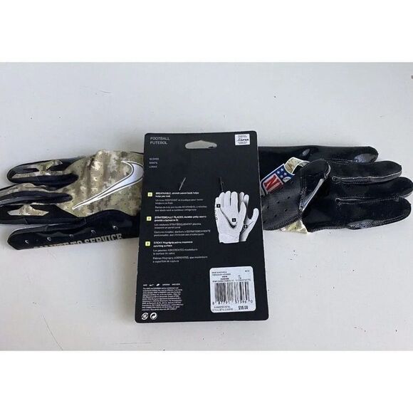 Nike Vapor Jet 6.0 Salute to Service Football Receiver Gloves Camo Men’s Size XL - Picture 5 of 10